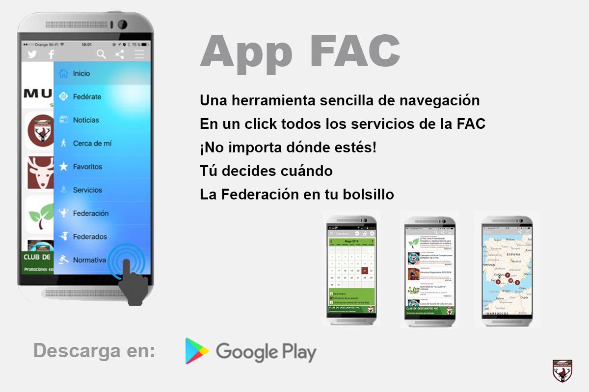 Disponible para su descarga gratuita la App Móvil de la FAC para dispositivos Android